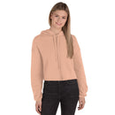Women's Fleece Crop Hoodie Sweatshirt
