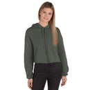 Women's Fleece Crop Hoodie Sweatshirt