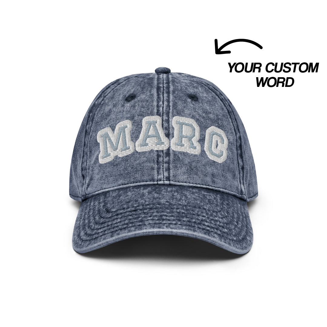 ML Custom Vintage Cotton Twill Cap