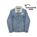 ML Custom Unisex denim sherpa jacket