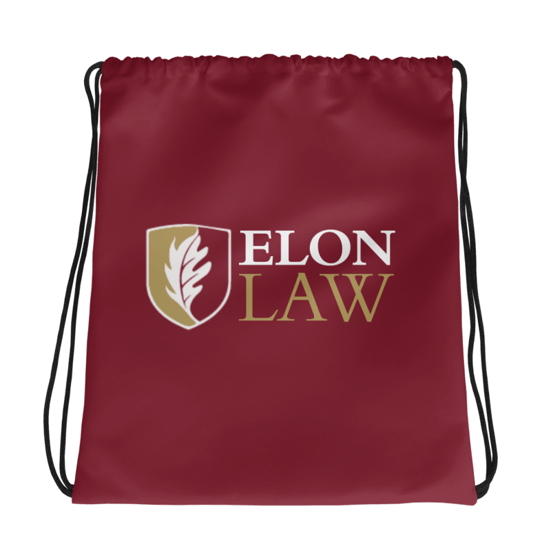 Elon Law Drawstring bag