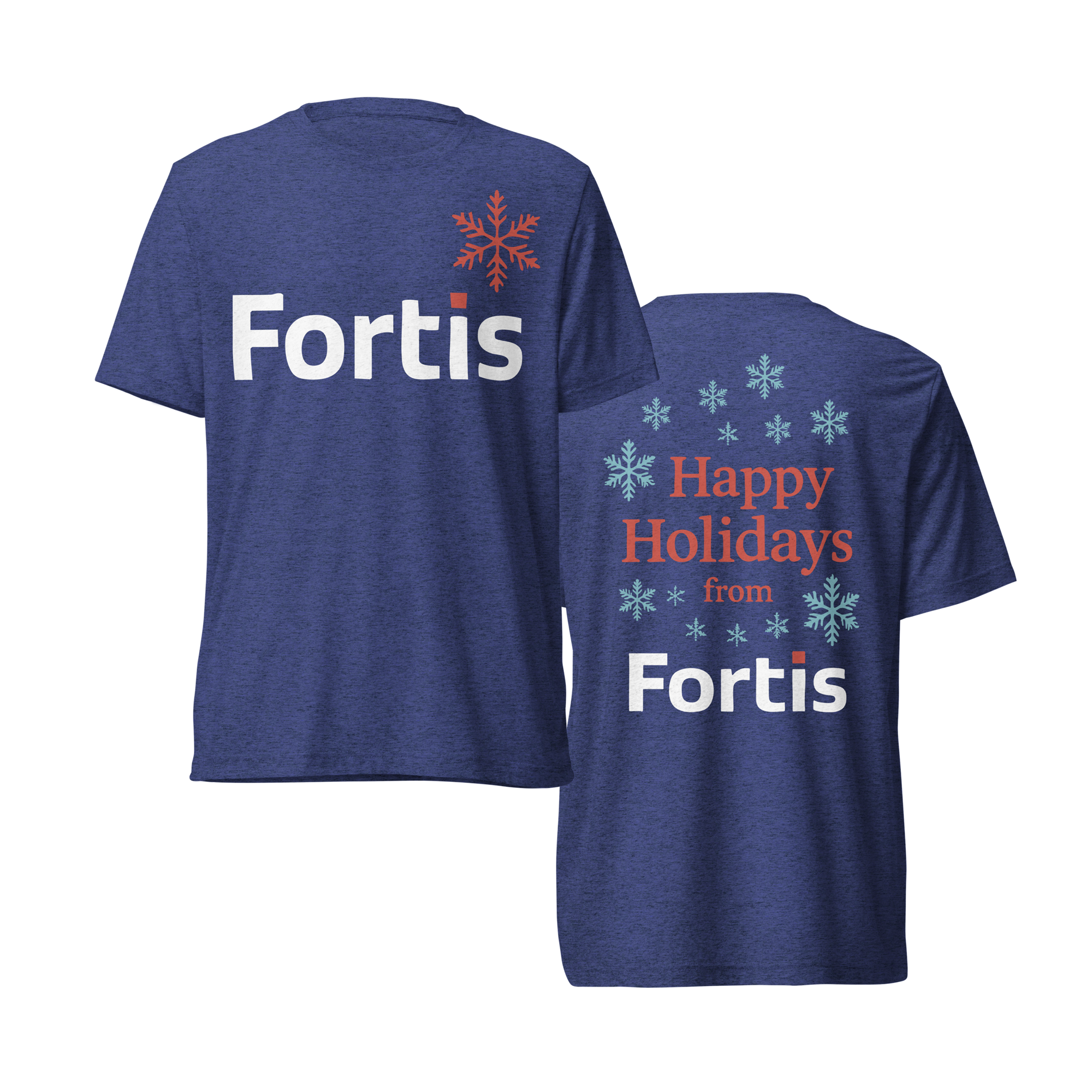 Fortis Short Sleeve Tri-blend T-shirt (Holiday Shirt)