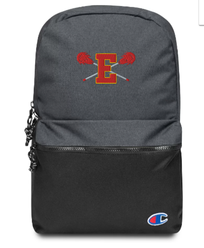 Edison HS Lacrosse Embroidered Champion Backpack