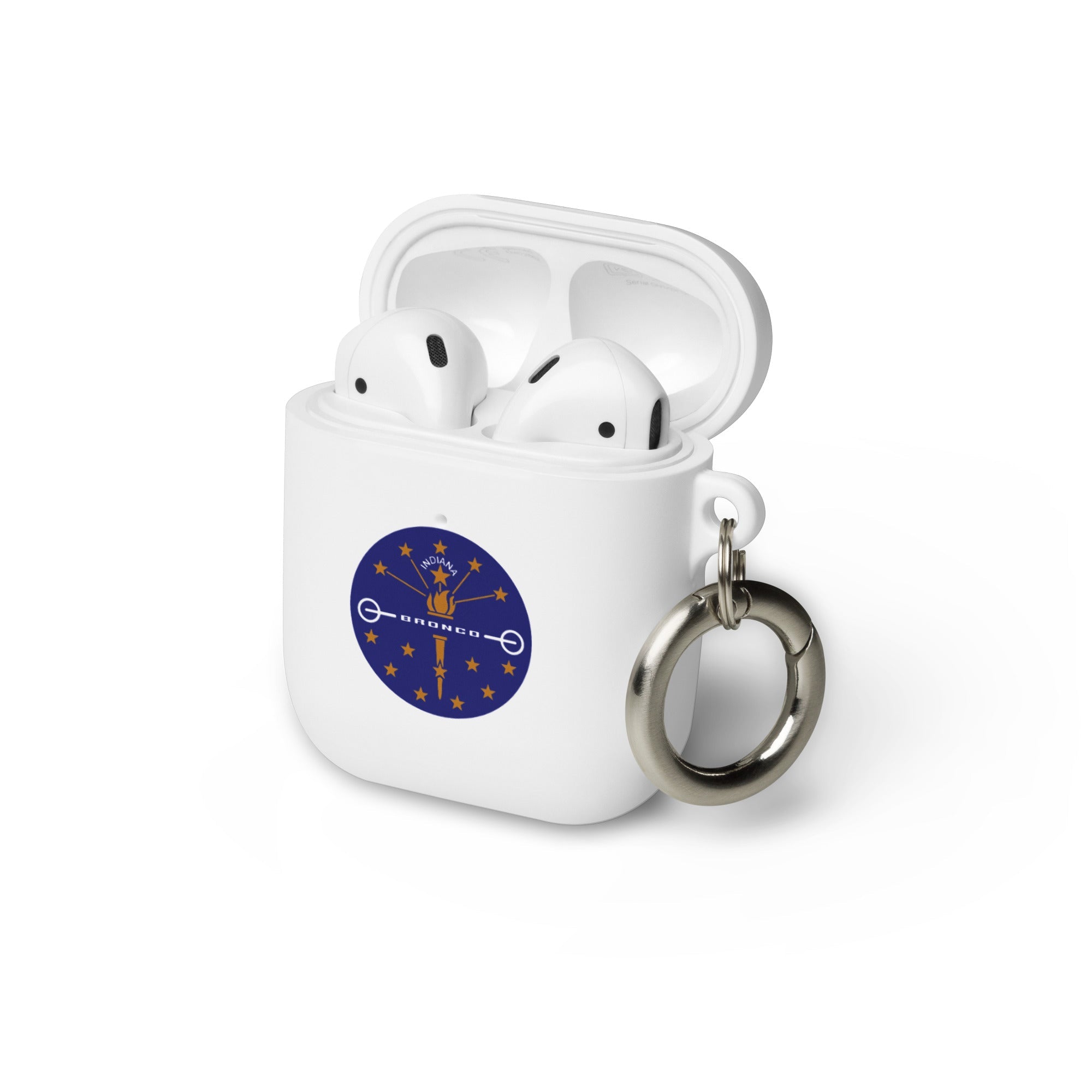 Indiana Broncos Rubber Case for AirPods®