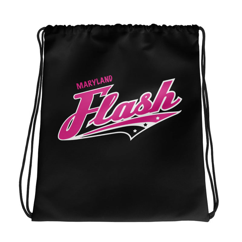 Lady Flash Drawstring Bag - Black