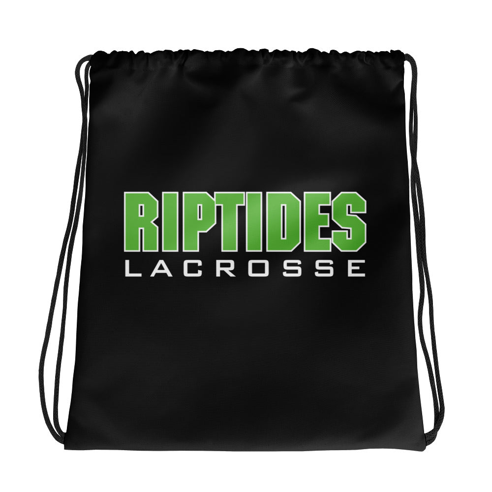 Margate Riptides Lacrosse Drawstring bag-Black