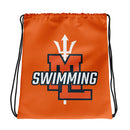 Mountain Lakes Swimming Drawstring bag
