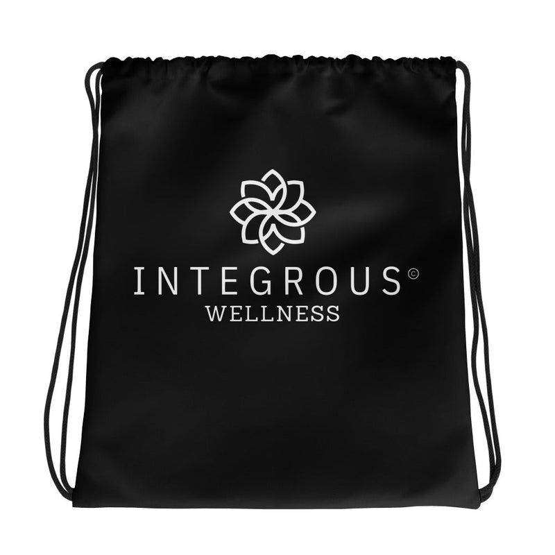 Integrous Wellness Drawstring bag (BLACK)