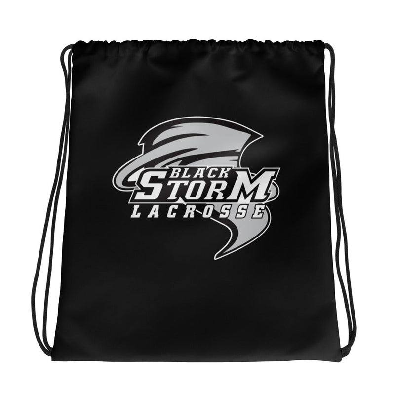 Black Storm Drawstring bag