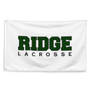 Bandera de lacrosse para niños de Ridge, color blanco