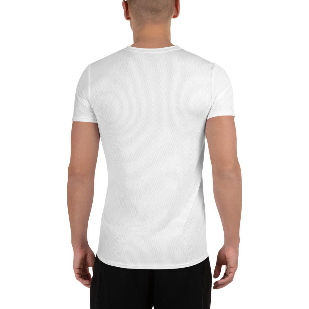 Next Wave All-Over Print Men's White Athletic T-shirt