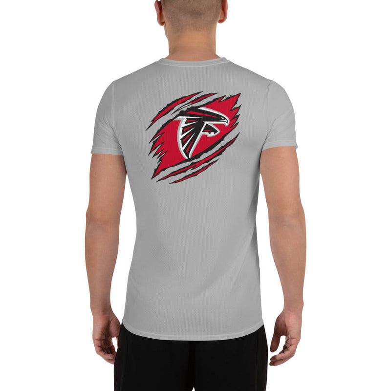 Falcons FB All-Over Print Men's Performance T-shirt Silver