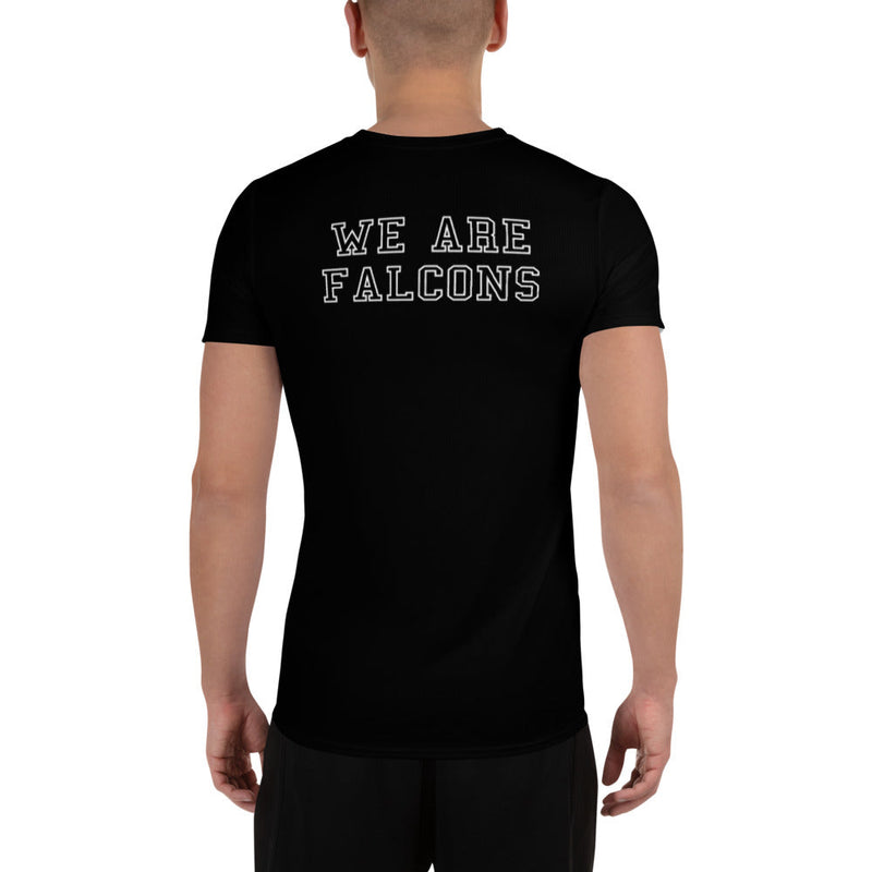 Falcons FB All-Over Print Men's Performance T-shirt Ripped We Are-Black