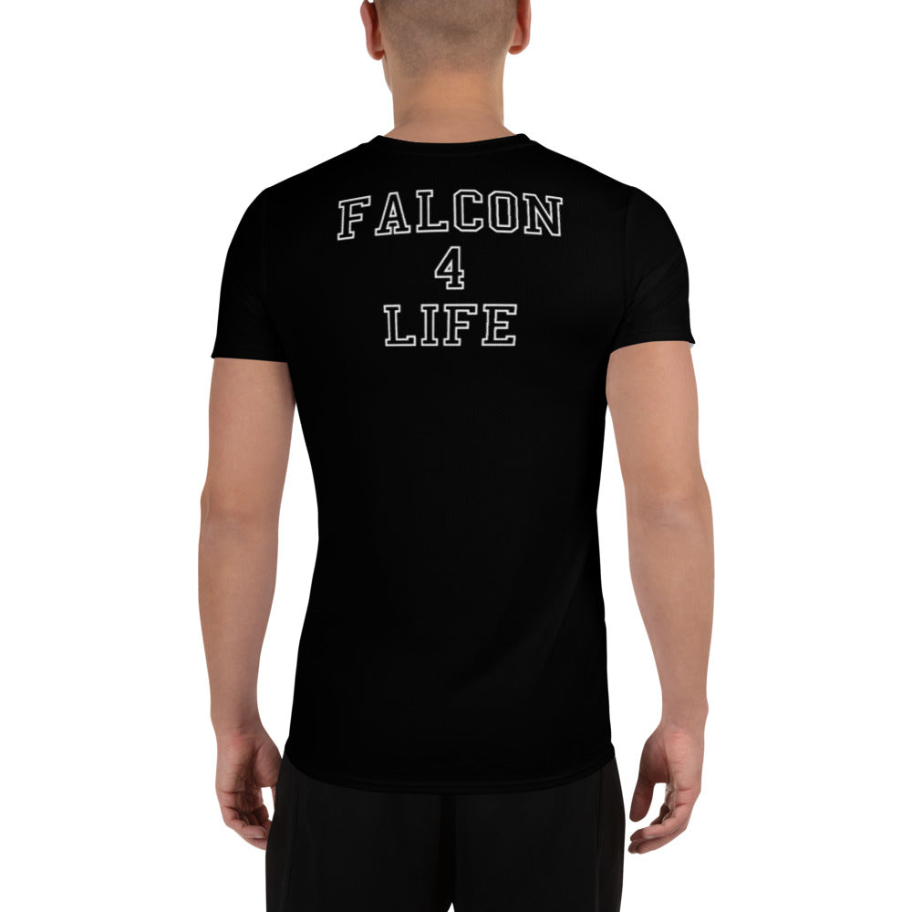 Falcons All-Over Print Men's Performance T-shirt Ripped 4 Life Black