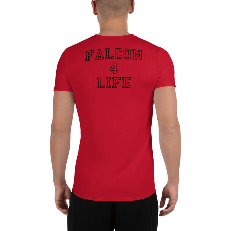 Falcons FB All-Over Print Men's Performance T-shirt Ripped 4 Life Red