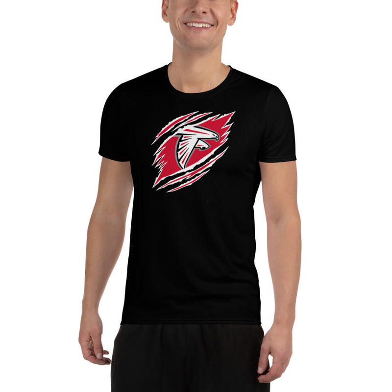 Falcons FB All-Over Print Men's Performance T-shirt Ripped We Are-Black