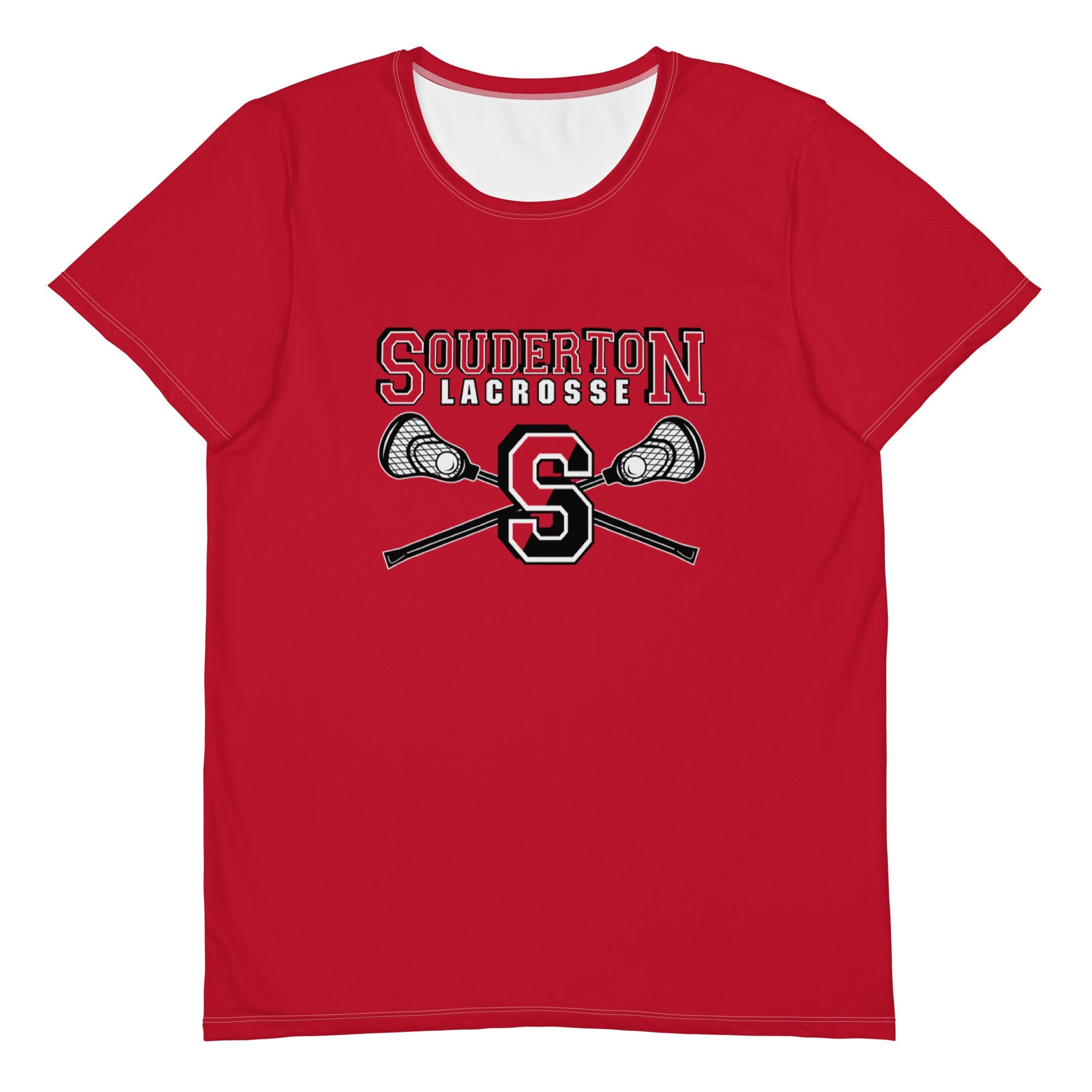 Camiseta deportiva de manga corta de rendimiento de lacrosse de Souderton para hombre