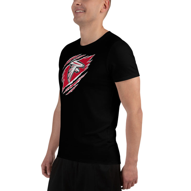 Falcons FB All-Over Print Men's Performance T-shirt Ripped We Are-Black