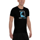 Next Wave All-Over Print Men's Black Athletic T-shirt