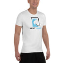 Camiseta deportiva blanca con estampado integral Next Wave para hombre