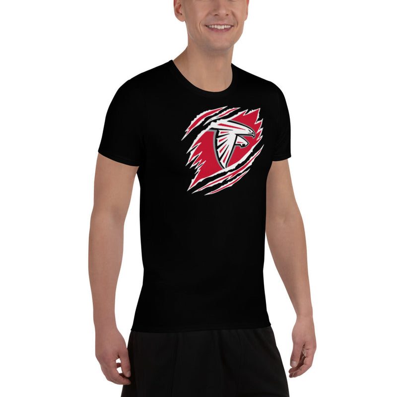 Falcons FB All-Over Print Men's Performance T-shirt Ripped We Are-Black