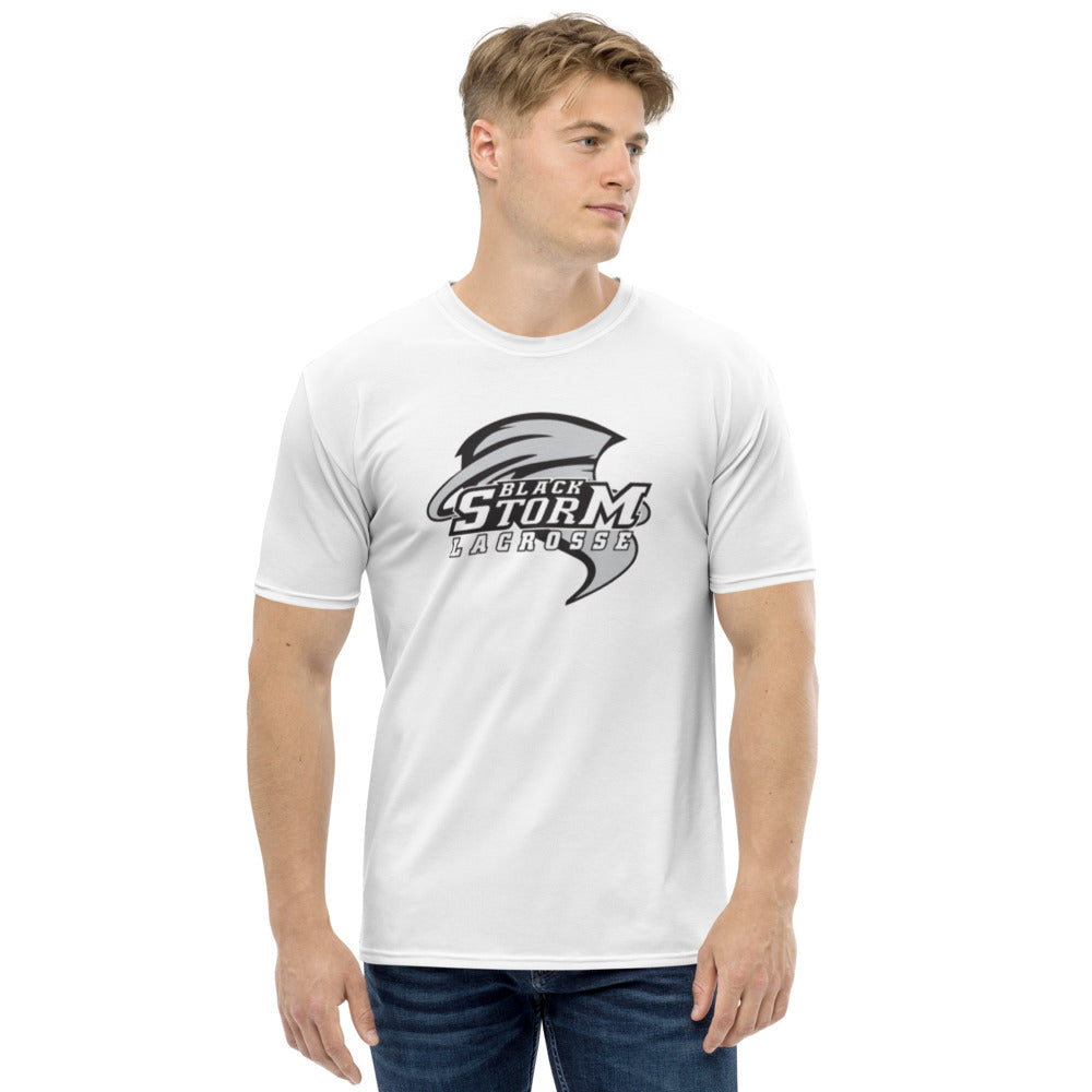 Camiseta de tirador blanca de lacrosse Black Storm