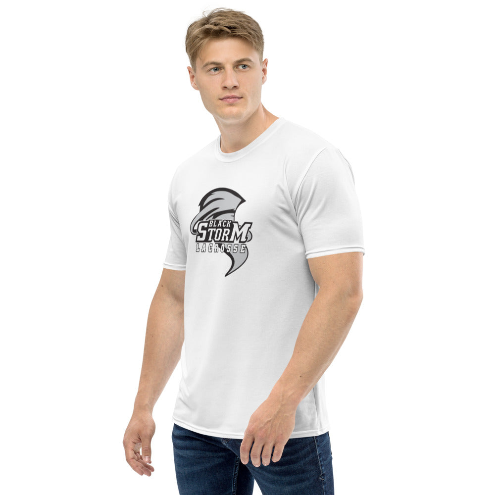 Camiseta de tirador blanca de lacrosse Black Storm