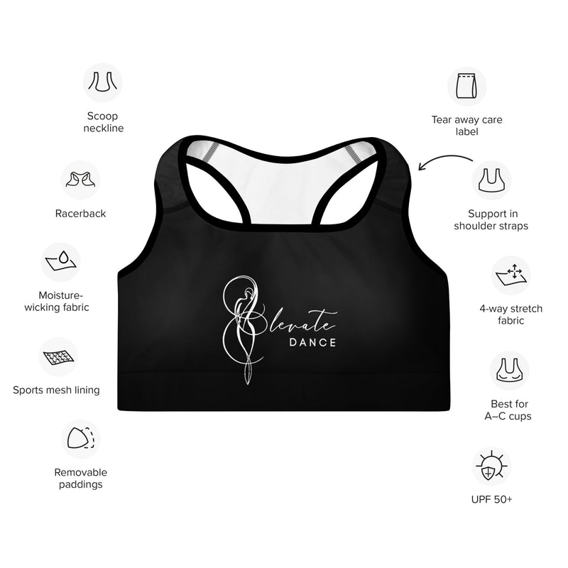 Elevate Dance Padded Sports Bra