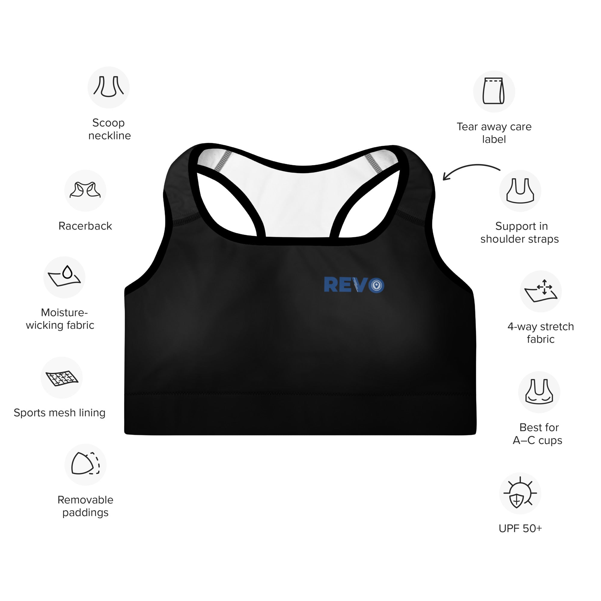 REVO Rideshare Padded Sports Bra v2