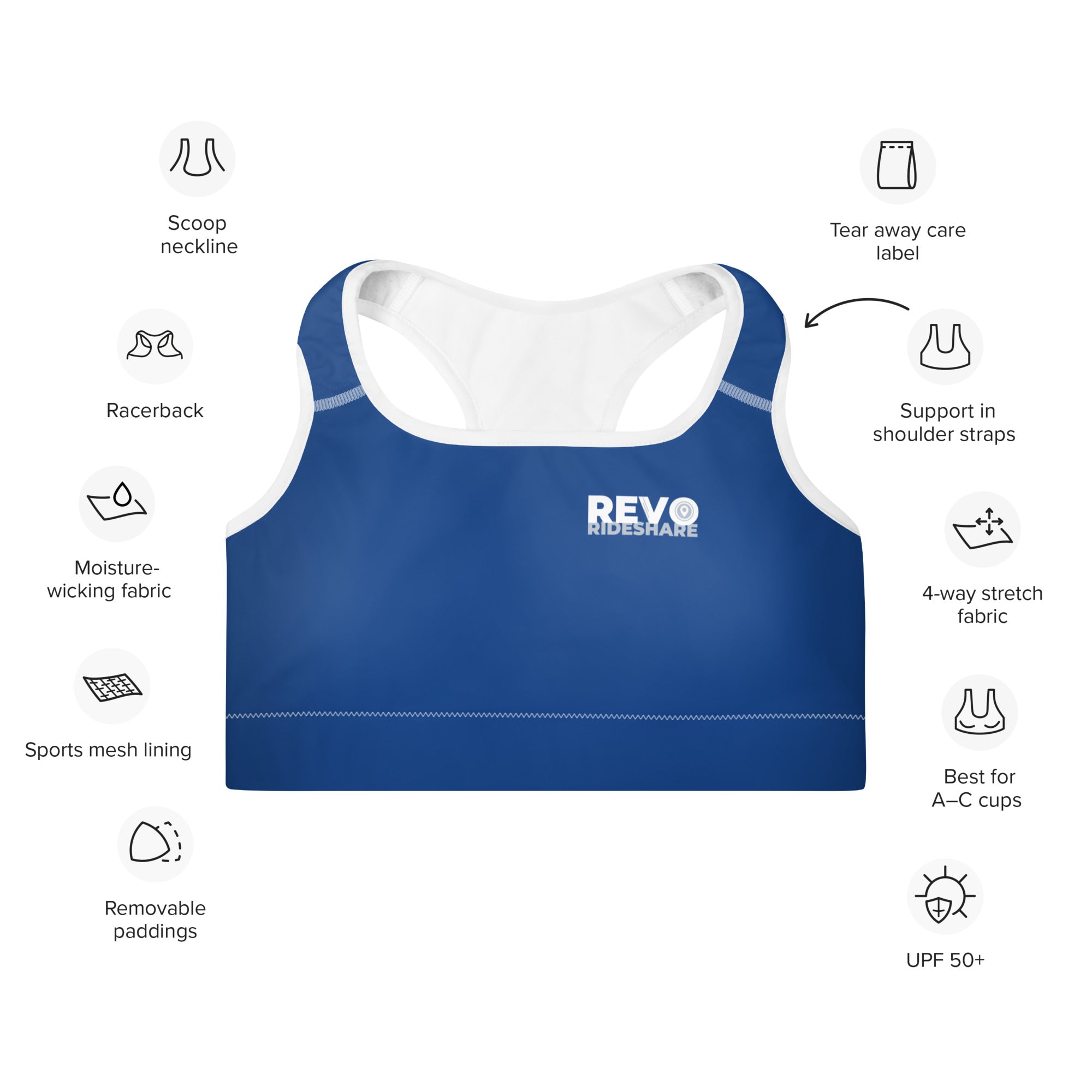 REVO Rideshare Padded Sports Bra