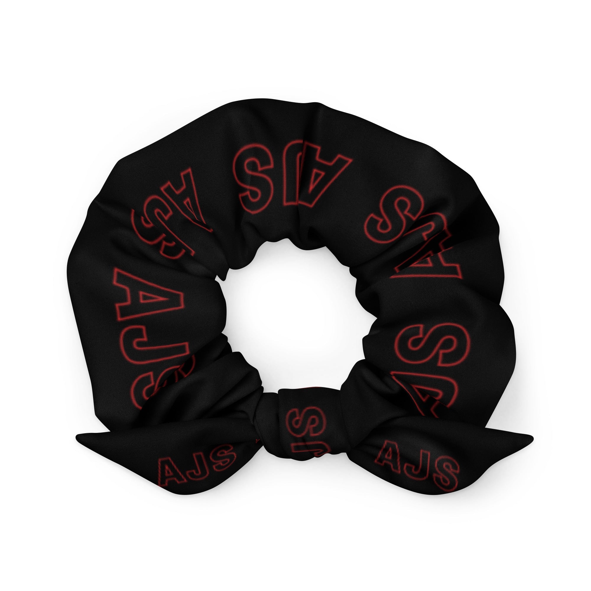 AJS Black & Red Scrunchie