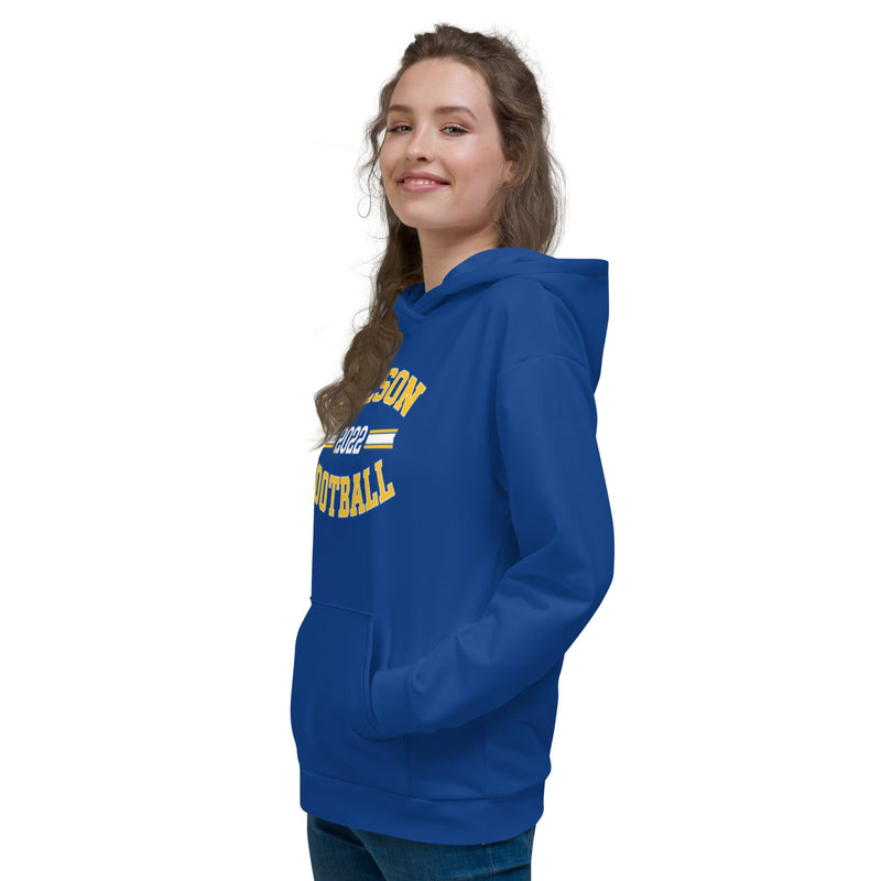 Wilson Football Unisex Blue Hoodie