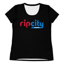 RCB All-Over Print Women's Athletic T-shirt- black
