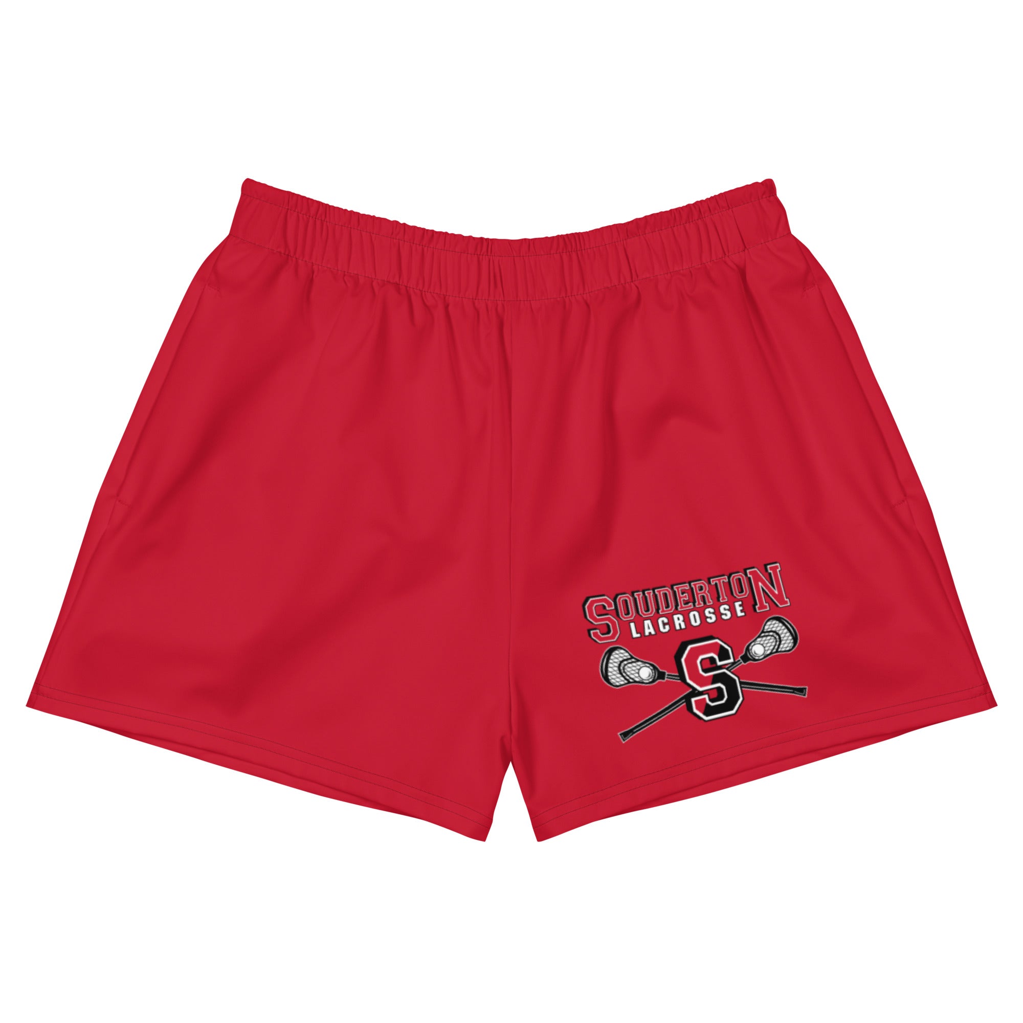 Pantalones cortos deportivos reciclados para mujer de Souderton Lacrosse