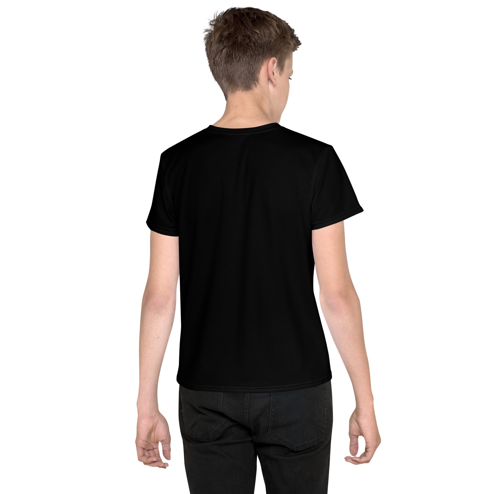 Camiseta de tirador juvenil de lacrosse Black Storm
