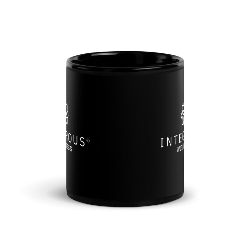 Integrous Wellness Black Glossy Mug