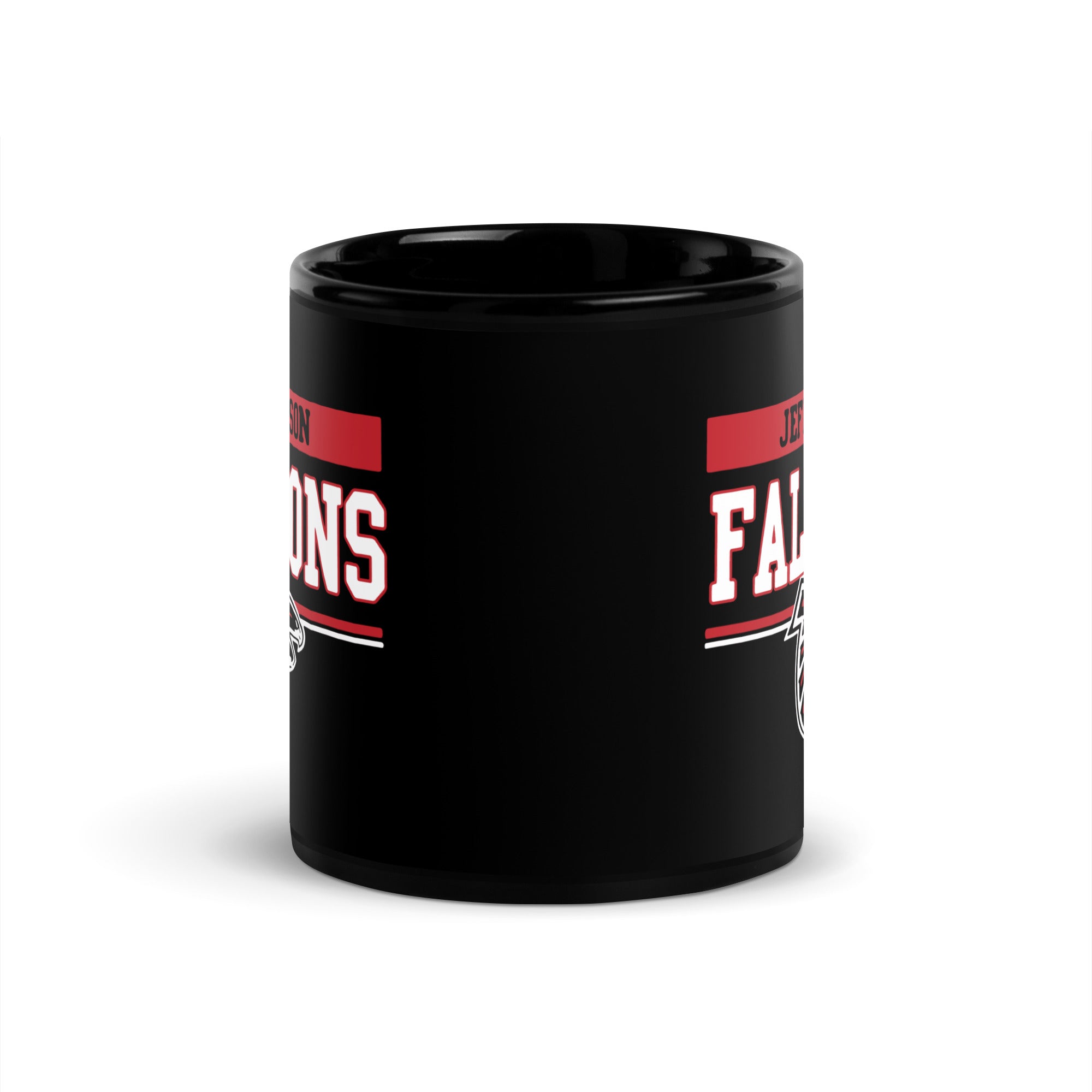 JE PTO Black Glossy Mug