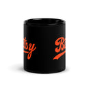 Jr Cyclones Softball Black Glossy Mug