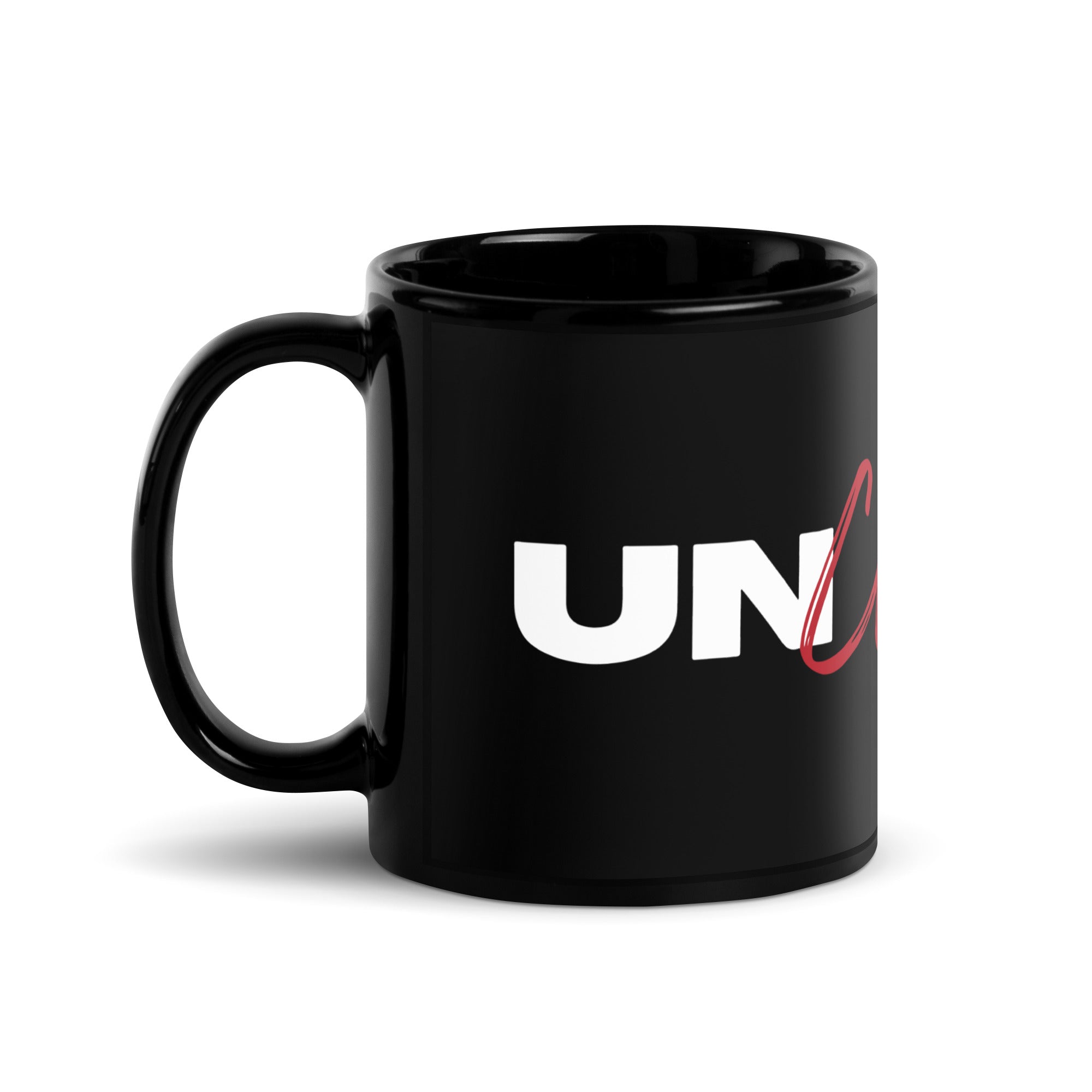 Unchained Potential Black Glossy Mug