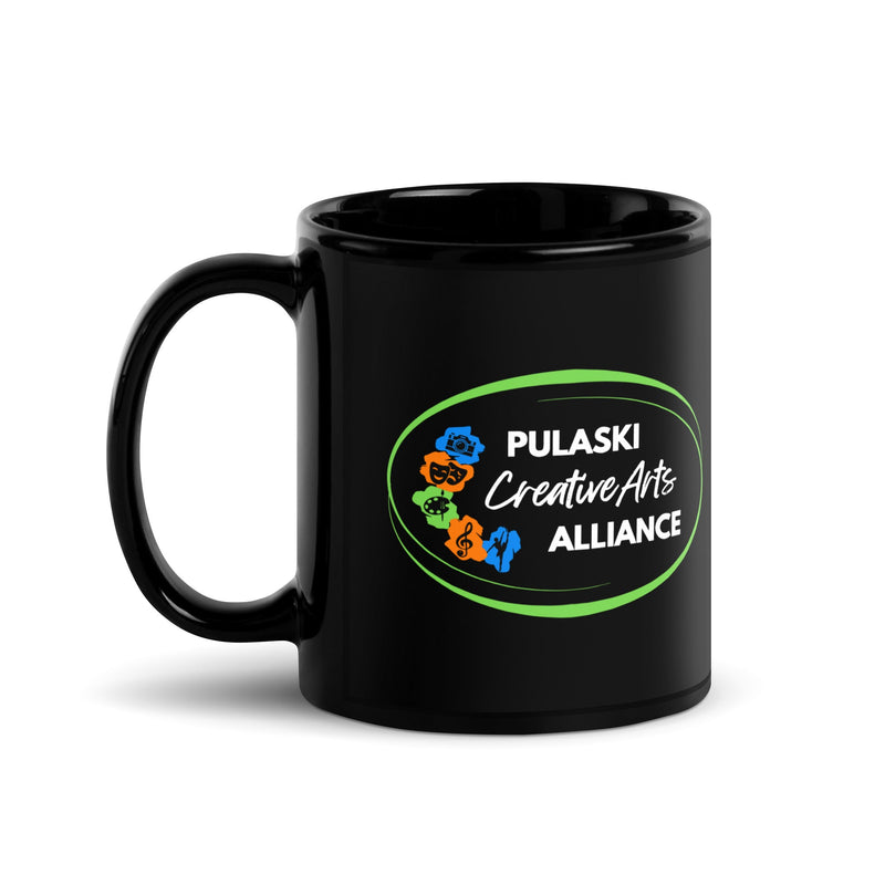 PCAA Black Glossy Mug