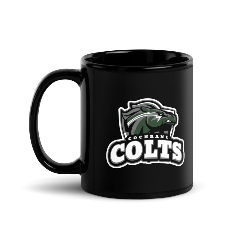 Cochrane Coaches Black Glossy Mug