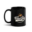 Taza negra brillante de Final Boss Consulting