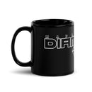 Taza negra brillante con diamantes de Maple Hill