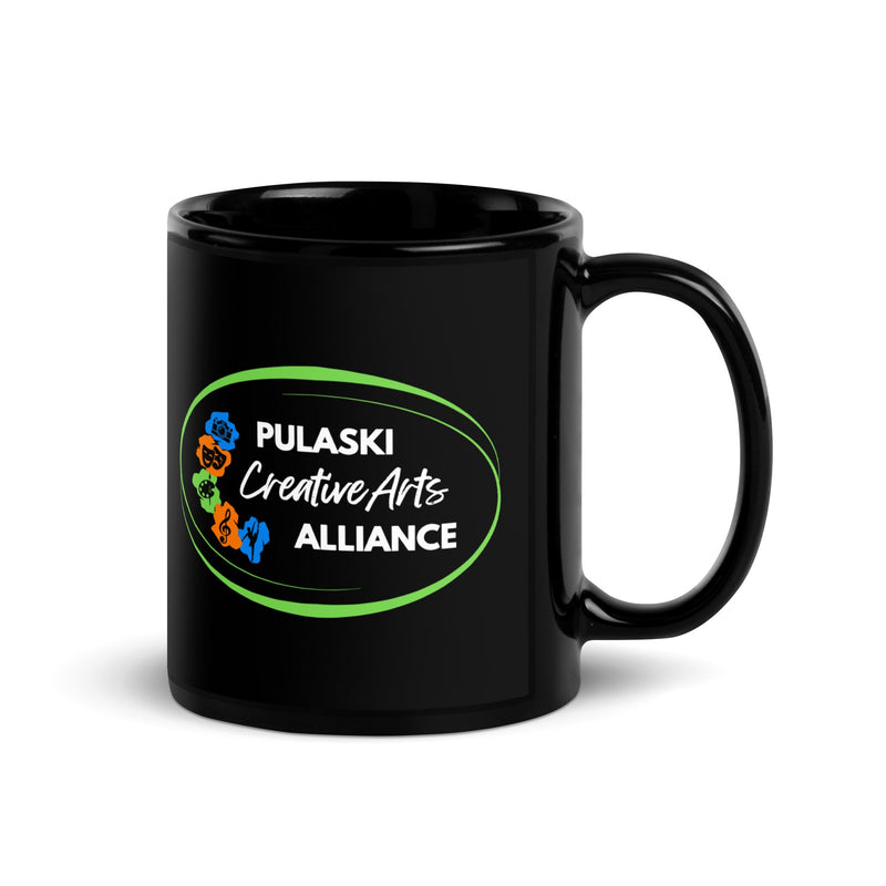 PCAA Black Glossy Mug