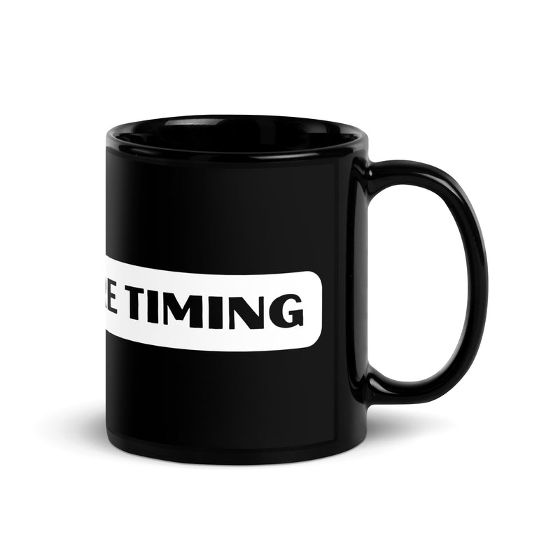 Pierre Timing Black Glossy Mug