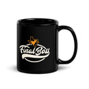 Taza negra brillante de Final Boss Consulting