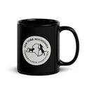 Taza negra brillante de los NY Houndsmen
