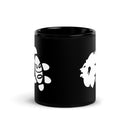 Taza Taino Azteca Negra Brillante