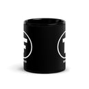 Thriving Faith Black Glossy Mug