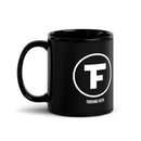Thriving Faith Black Glossy Mug